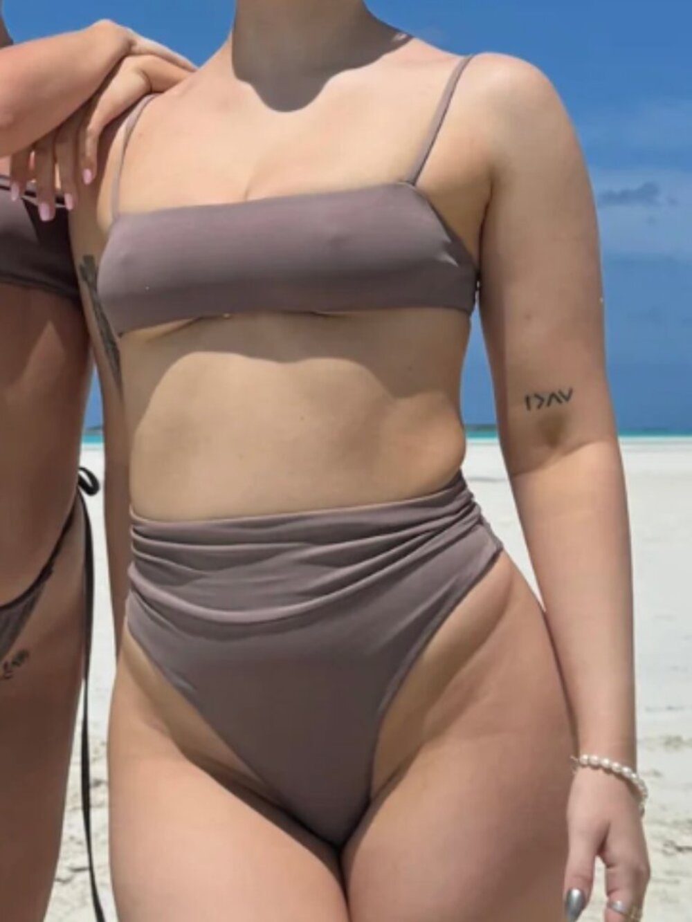 Knight Swim Ophelia Bottoms, Size M, Brown Sugar